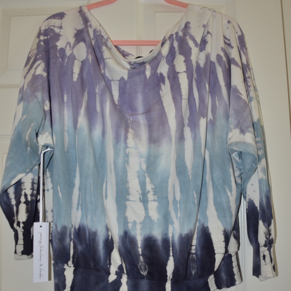 New Young Fabulous & Broke Tie Dye Sweatshirt
